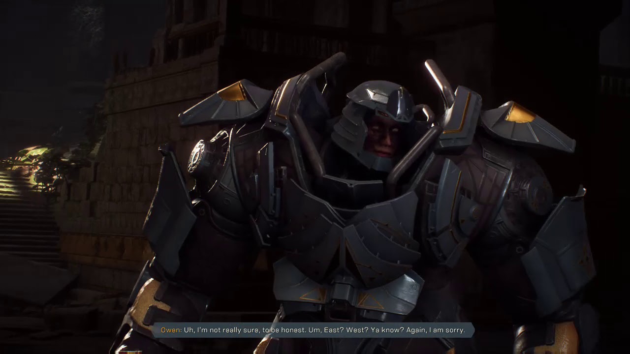 Anthem, Owen dawn shield Seal Missing Main Character  (Cut scene)