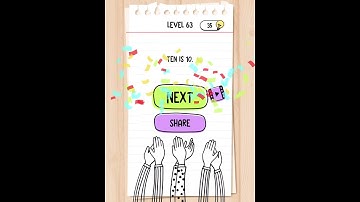 Brain Test: Tricky Puzzles Level 63 Walkthrough Solution Answers Solved