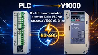14SS2 DELTA PLC AND YASKAWA AC DRIVE RS-485 COMMUNICATION PLC PROGRAMMING 