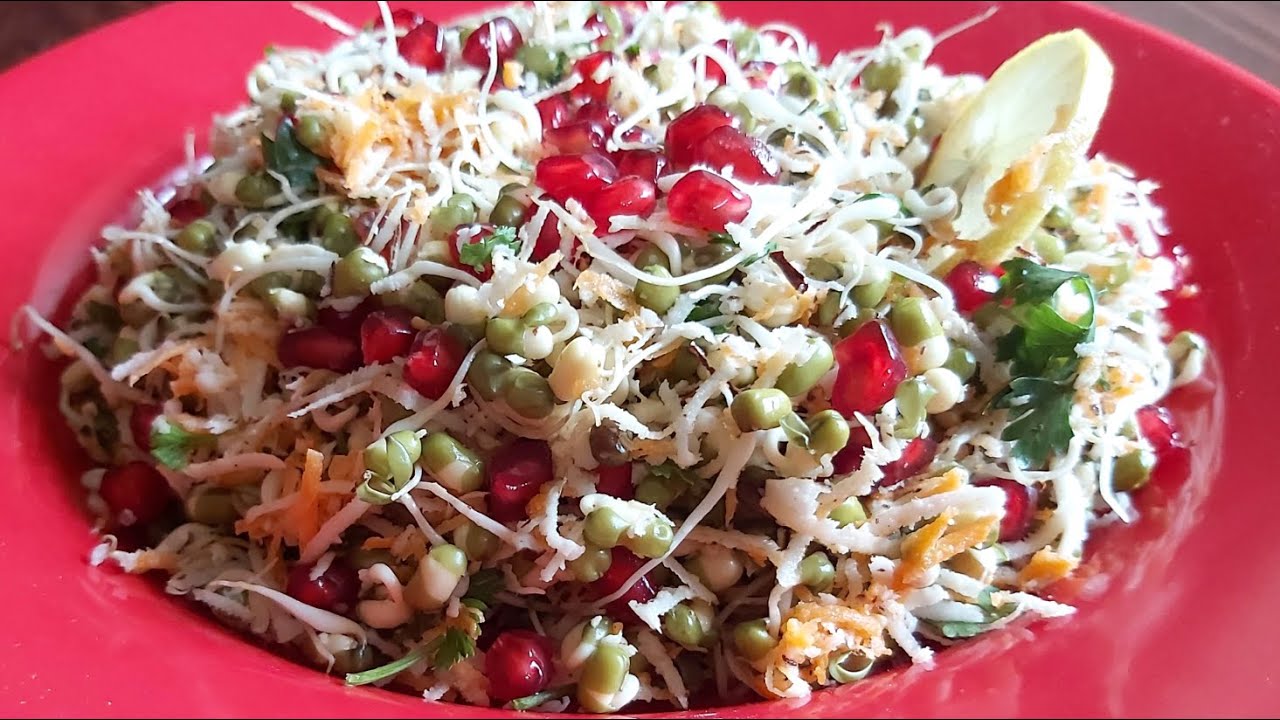 ಹೆಸರು ಕಾಳಿನ ಕೋಸಂಬರಿ Hesarukalina Salad Sprouted Green Gram/Moong