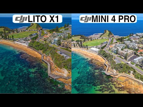 DJI Lito X1 Vs DJI Mini 4 Pro Camera Test Comparison