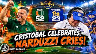 🚨 MIAMI DESTROYS PITT 52–23! CRISTOBAL MAKES A STATEMENT… NARDUZZI HAS TO ANSWER! 😱🟠🟢 | POSTGAME