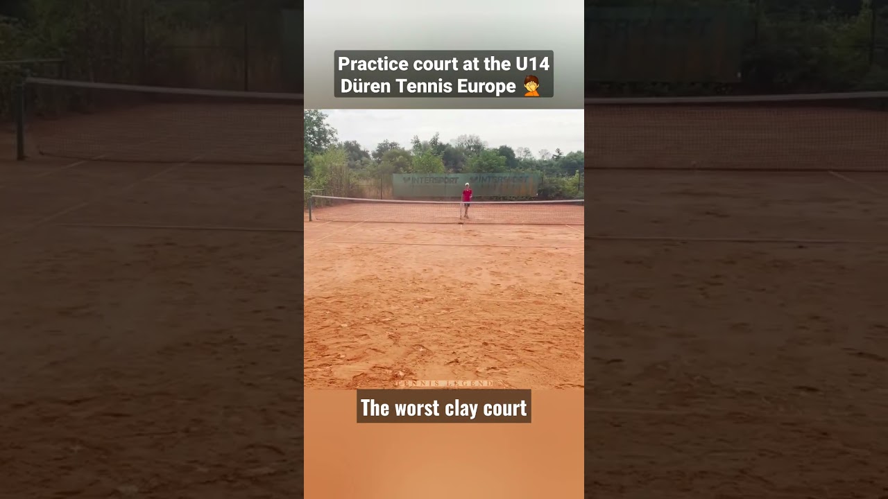 The worst clay court ! This is a joke.