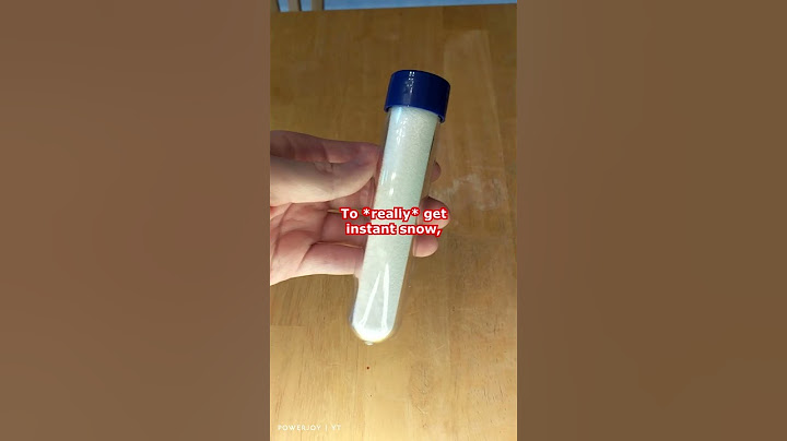 Does Salt & Sugar Make Instant Snow? (Science Experiment)