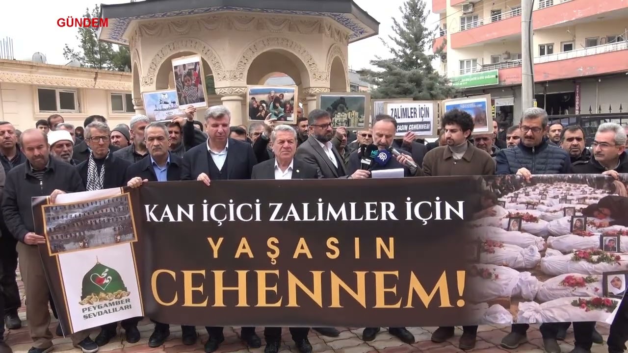 Midyat’ta ABD ve İsrail’in İran’a yönelik saldırıları protesto edildi