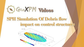 GeoXPM simulation of debris flow impact on control structures