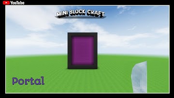 mini block craft portal || make portal in mini block craft in Android and os