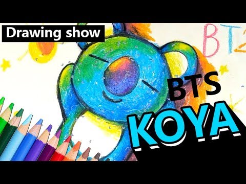 BTS 방탄소년단 RM BT21 Koya 캐릭터 그리기!