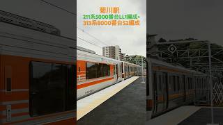 菊川駅 211系5000番台LL1編成+313系8000番台S2編成