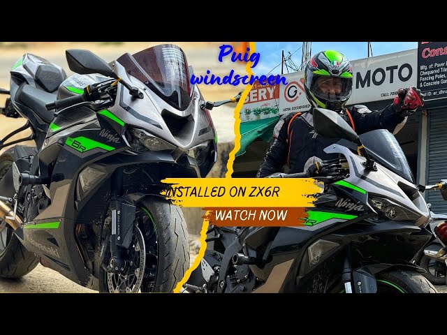 2024 KAWASAKI NINJA ZX6R | PUIG WINDSCREEN INSTALLED