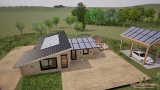 Naturia Naturhaus Modell Heidi 3D Rundgang Exterior & Interior