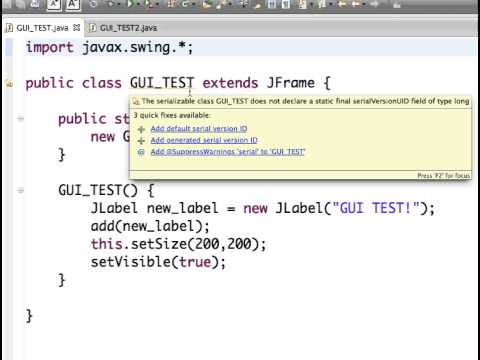 CSC-251 Video 2 - GUI
