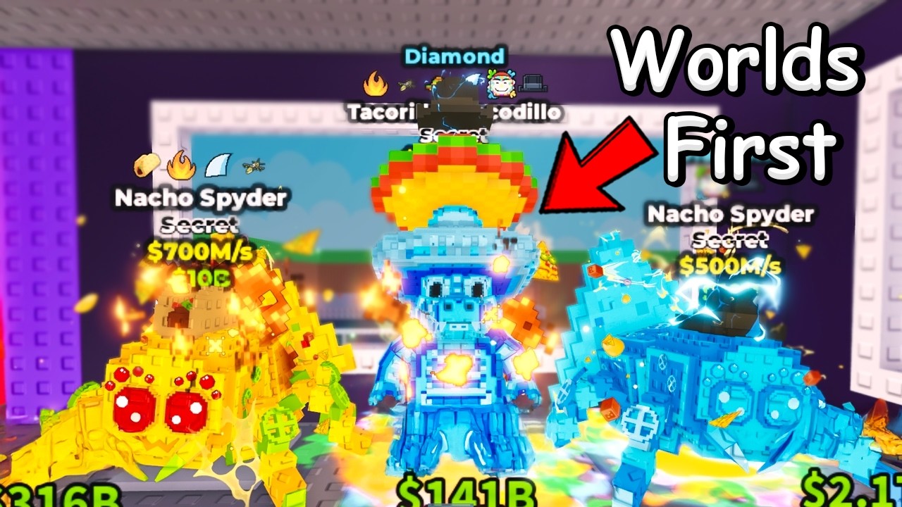 I Got WORLDS FIRST Tacorilla Crocodillo and Nacho Spider in Steal A Brainrot