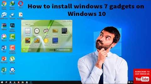 How to install windows 7 gadgets on windows 10