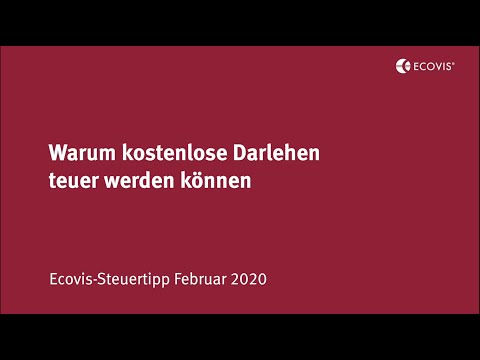 Video: Wie Bekomme Ich Ein Zinsloses Darlehen?