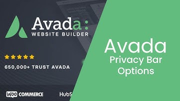 Avada Theme Tutorial #12 Privacy Bar Option