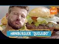 Hambúrguer recheado com queijo cheddar e queijo empanado | Rodrigo Hilbert | Tempero de Família