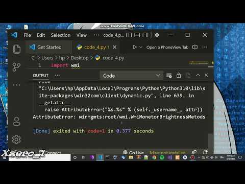 Control Screen Brightness Using Python 2 Lines