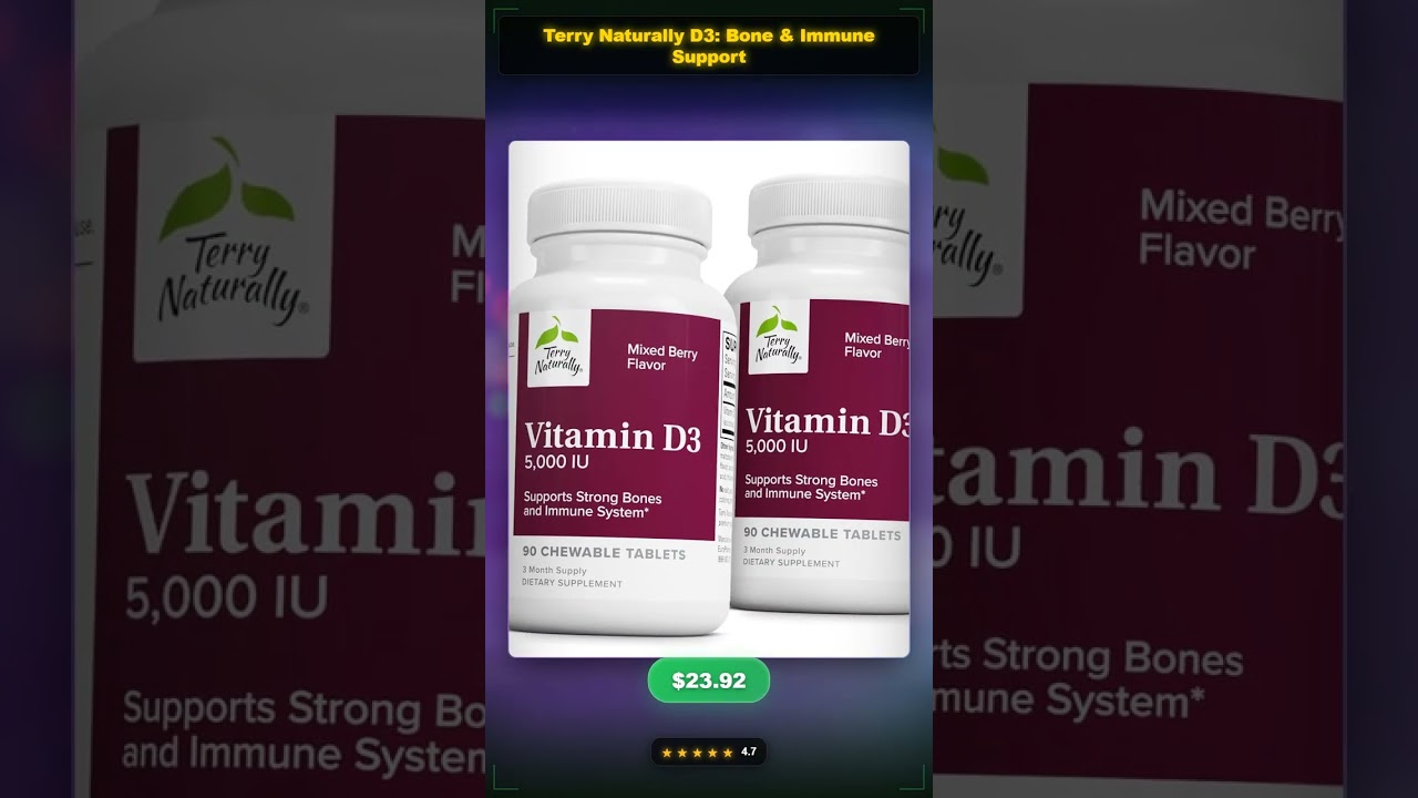 Vitamin D3: Bone Health & Immune Support Benefits!