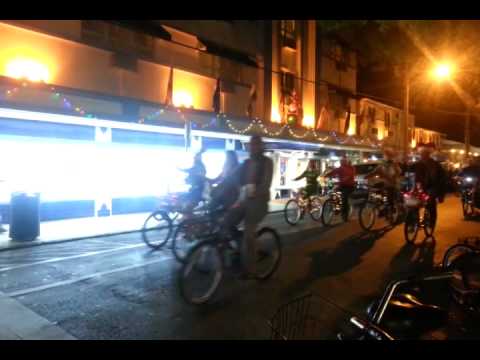 Christmas Bike Parade in Key West 2014 - YouTube