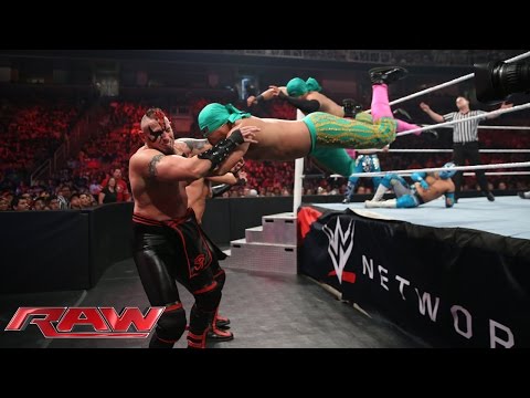 The Lucha Dragons & Los Matadores vs. The New Day & The Ascension: Raw – 3. August 2015