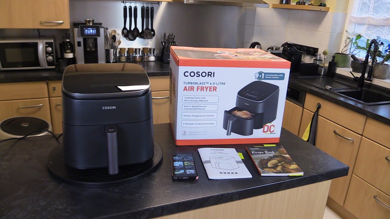 COSORI Heißluftfritteuse mit DC Motor, Turbo Blaze™, 6L Airfryer, App,