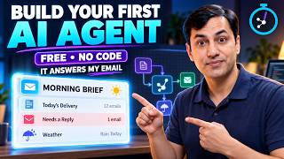 Build Your First AI Agent for Free: 3 Real Jobs, No Code