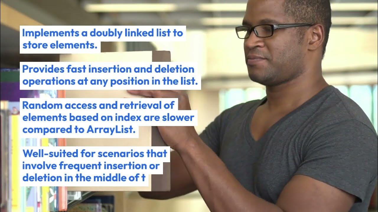 What is the difference between ArrayList and LinkedList in Java - YouTube