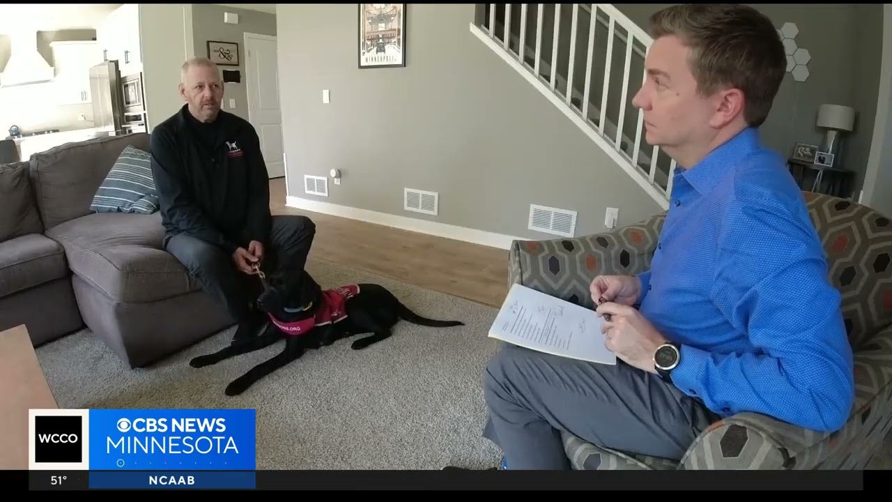 WCCO - Minnesota veteran, Levi finds support with service dog Judy