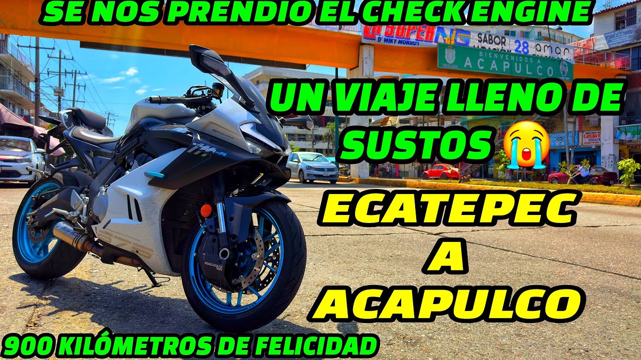 VIAJANDO EN MI CFMOTO 675 SRR 2025🛣️🔥 (DE ECATEPEC A ACAPULCO)🏖️😍 SE NOS PRENDIÓ EL CHECK ENGINE😭💔