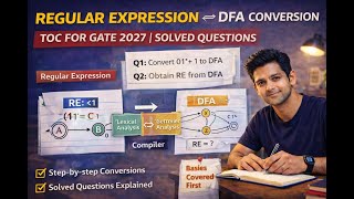RE to DFA & DFA to RE | TOC Conversion Problems | GATE 2027