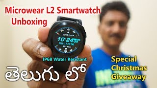Microwear L2 IP68 Water Resistant Smartwatch Unboxing in Telugu... - YouTube