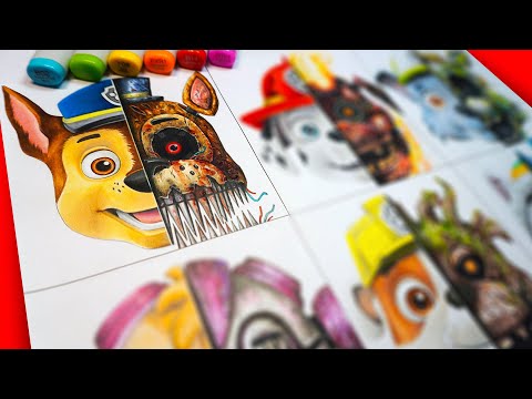 Horror Artist Draws Paw Patrol In Scary Fnaf Style