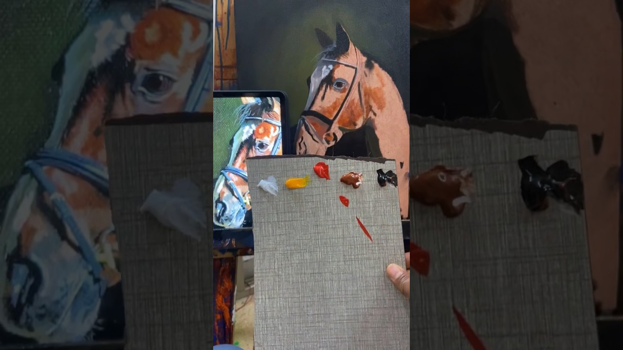 For your order Contact me on Instagram @lavi_nagarr  #acrylic #horse #painting #art #artist #colors