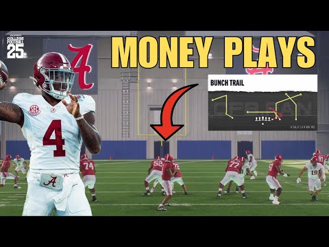 8 EASY Plays in Alabama Playbook (ELITE) | College Football 25
