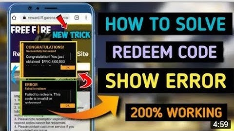 🇮🇳 Free Fire Redeem Code Expire Problem | Redeem Code Redeem Problem Free Fire | Redeem Code Error