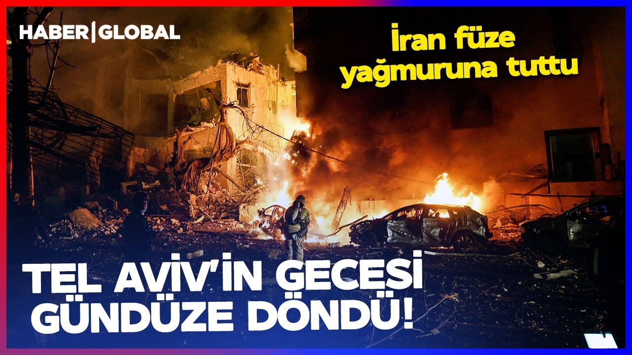 İSRAİL'İN GECESİ GÜNDÜZE DÖNDÜ! İran Füze Yağmuruna Tuttu