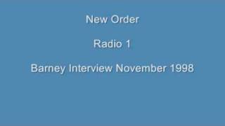 New Order - Radio 1 - Bernard Sumner Interview - November 1998 Part 1