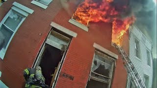 North Philly Structure Fire Philadelphia Fire Department PFD Heavy Fire 2nd Floor Vacant Dwelling