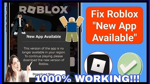 Fix Roblox "New App Available – This Version is No Longer Available in Your Region" Problem | FIXED!