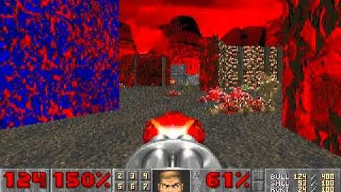 Ultimate Doom (PC DOS) - E3M6 (Mt Erebus)