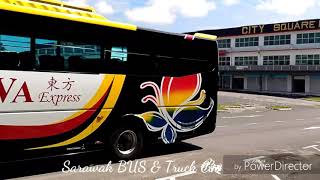 Bas baru Eva Express baruk keluar dari Puspakom Kuching, 26 April 2018