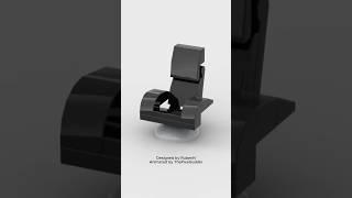@LEGO Black Office Chair | 3D Animation Build