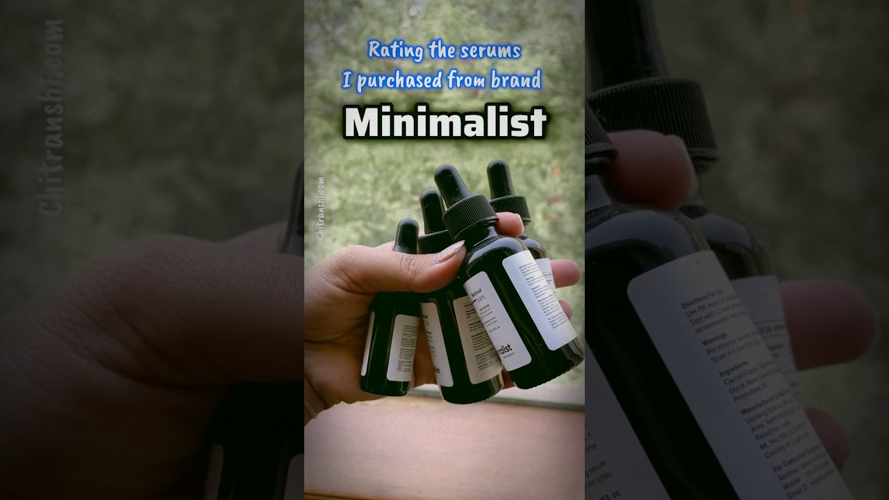 Minimalist Serums Rated out of 10 ✨