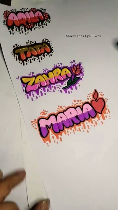 grafiti art nama #shortvideo