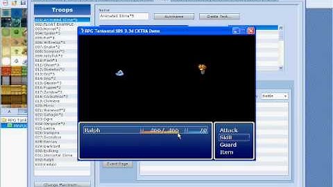Rpg maker VX My first skill animation