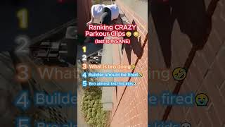 Ranking INSANE Parkour Clips!! 🏃♂️😱😱