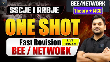 ONE SHOT | SSC JE 2025 | basic Electrical and network Live class by Rajkamal sir #sscje #rrbje