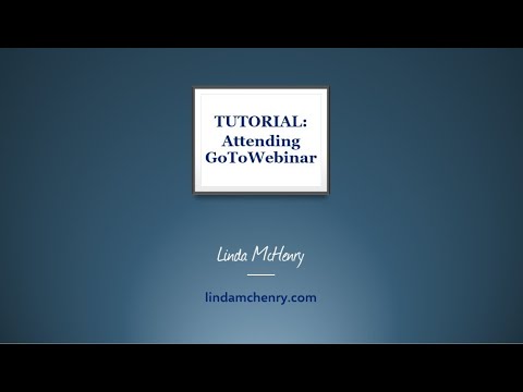 GoToWebinar Attendee Tutorial