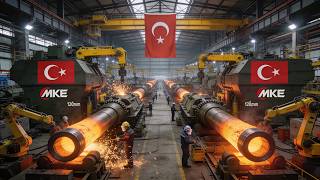 Inside the MKE Heavy Weapons Plant: Forging the 120mm Main Gun for the Altay Tank 🇹🇷